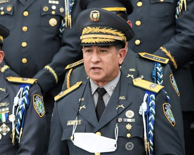 Director general de la Policía Nacional, mayor general Eduardo Alberto Then